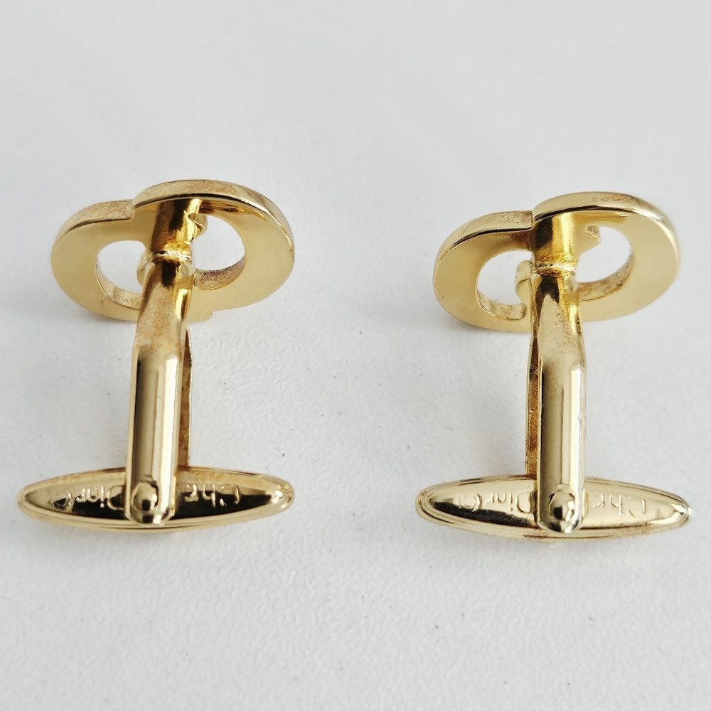Dior Cd Logo Interlocking Cufflinks - image 2
